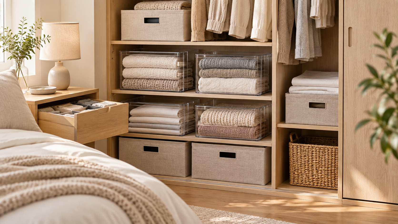 Bedroom home organization solution