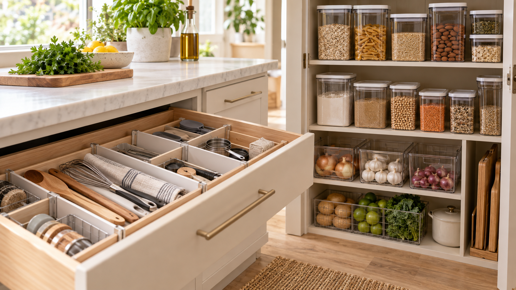 Kitchen home organization solution