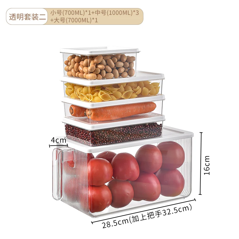 Clear storage container set, 5 pieces, SKU 5366