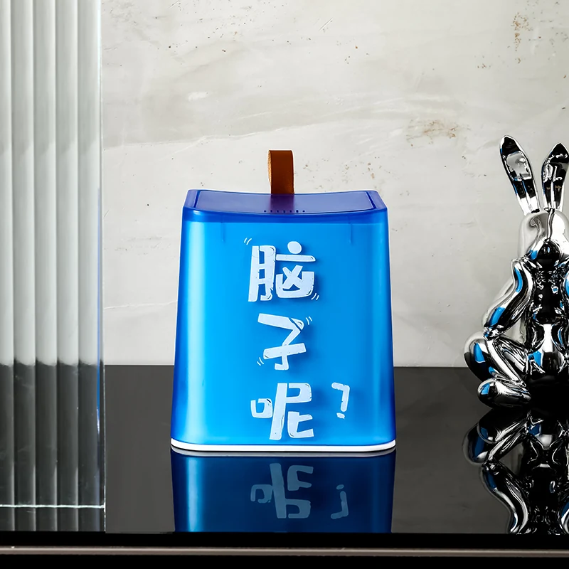 Enter desktop waste bin, SKU 5051-Island-Blue